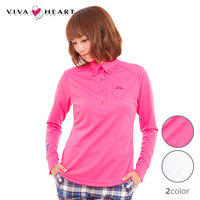 VIVA HEART 長袖ポロシャツ