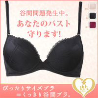ワコール ぴったりサイズブラ=くっきり谷間ブラ 3/4カップブラ