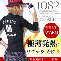 暖かい特殊ヒート加工!ロングスリーブタートルシャツ